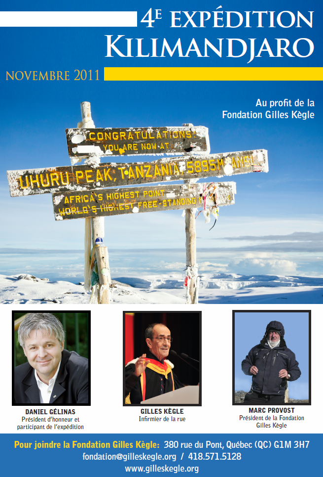 Gilles Kègle Kilimandjaro 2011